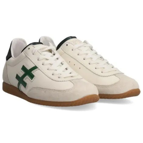 Another Trend Natur, White and Green Trainer|A0780490
