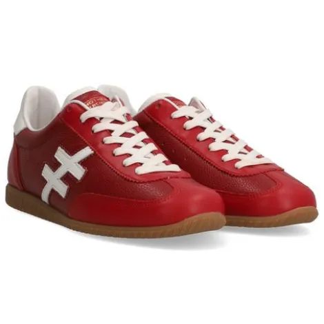 Another Trend Red and White Trainer|A0781817