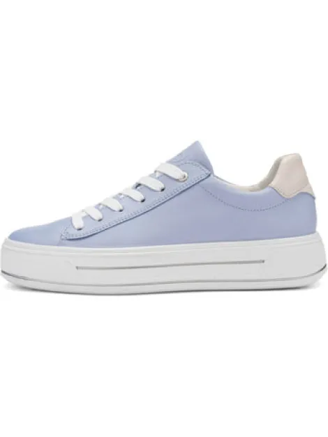 Ara Baby Blue Wide Fit Platform Trainer|122300382