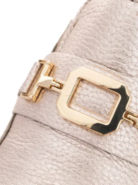 Ara Light Gold Wide Fit Loafer|122552808