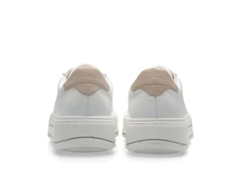 Ara White Platform Wide Fit Trainer|122300304B