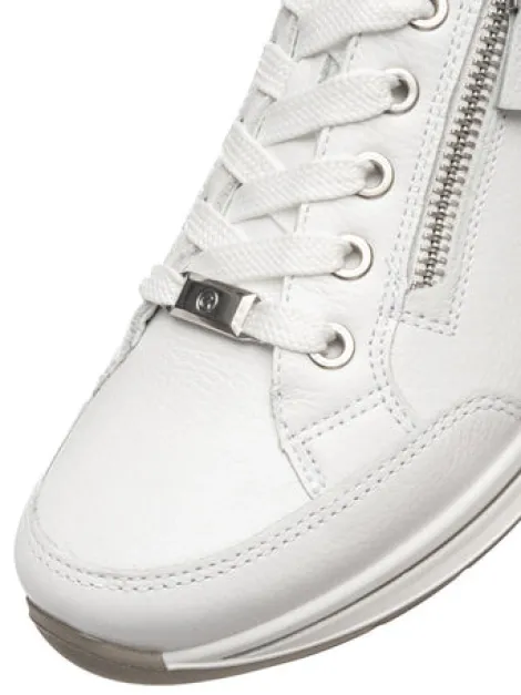 Ara White Wide Fit Trainer|125480144