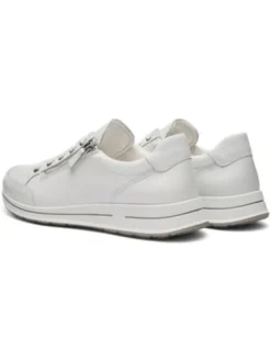 Ara White Wide Fit Trainer|125480144