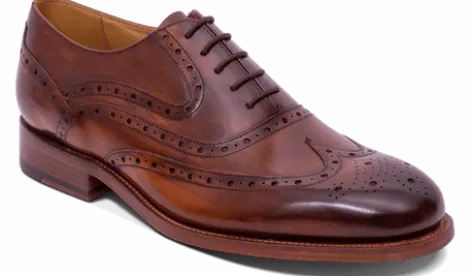 Barker Liffey Brown Brogue Formal Shoe