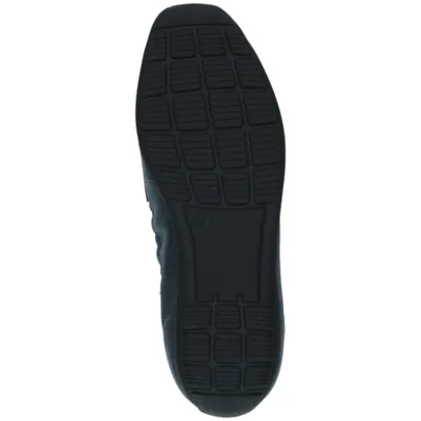 Caprice Navy Leather Loafer|924654877