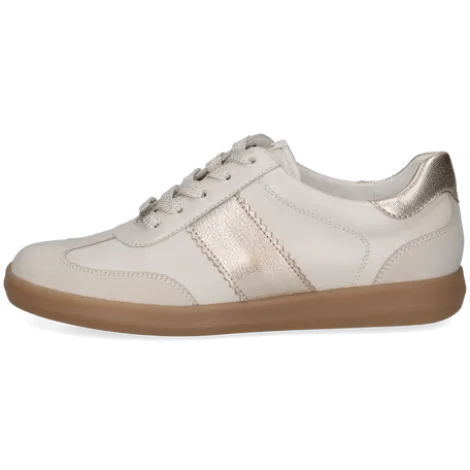 Caprice White and Gold Combo Trainer|923705130