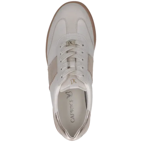Caprice White and Gold Combo Trainer|923705130