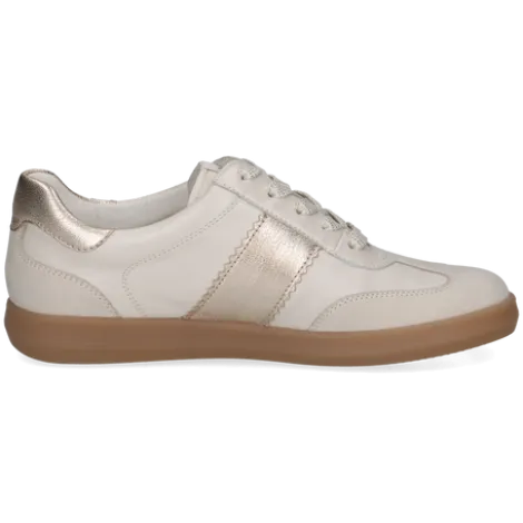 Caprice White and Gold Combo Trainer|923705130