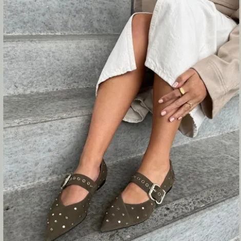 Copenhagen Army Green Mary Jane|CS8429ARMY
