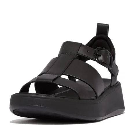 Fitflop Black Leather Fisherman Sandal|HV1001