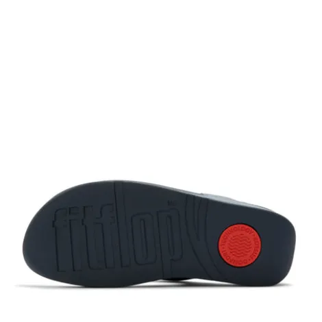 Fitflop Cosmic Blue Leather Toe Post|I88D57