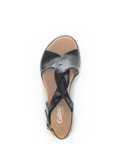 Gabor Black Strap Sandal|8275127