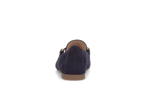 Gabor Dark Blue Suede Loafer|8521136