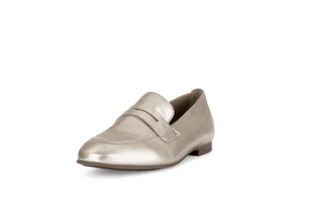 Gabor Gold Flat Loafer|8521362