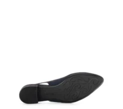Gabor Navy Suede Sling Back|8152016