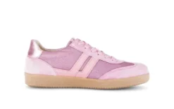 Gabor Pink Suede and Textile Trainer|8330013