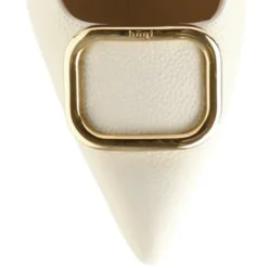 Hogl Beige Leather Sling Back|1046231200