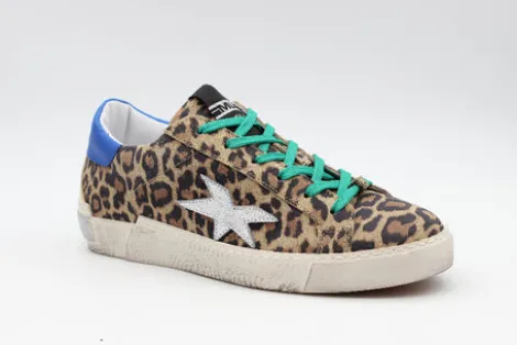 Meline Leo Print Trainer|328170320