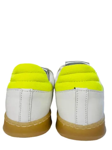 Meline White Pink and Neon Trainer |525110100