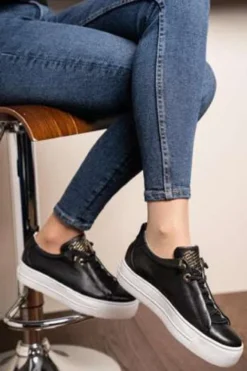 Paul Green Black Platform Trainer|5017028