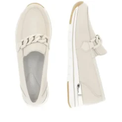 Remonte Beige Mini Wedge Loafer|R671160W