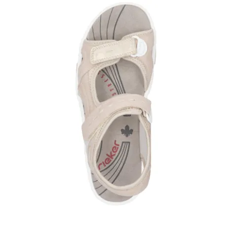 Rieker Soft Pink Comfort Velcro Sandal|6886631P