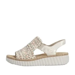 Rieker Wide Fit Comfort Wedge Sandal|69276600