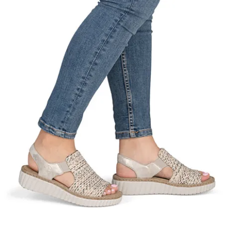Rieker Wide Fit Comfort Wedge Sandal|69276600