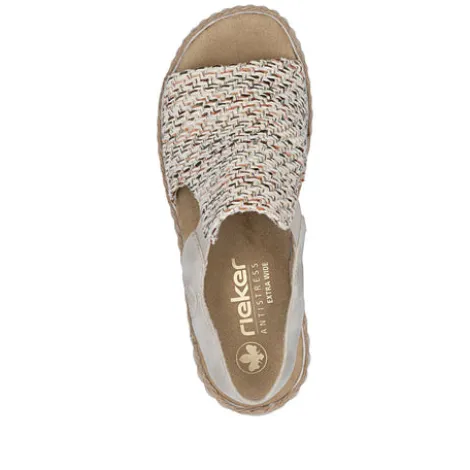 Rieker Wide Fit Comfort Wedge Sandal|69276600