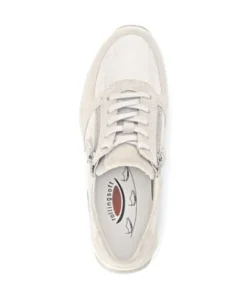 Rolling Soft Beige Lizard Print Comfort Trainer|8696822