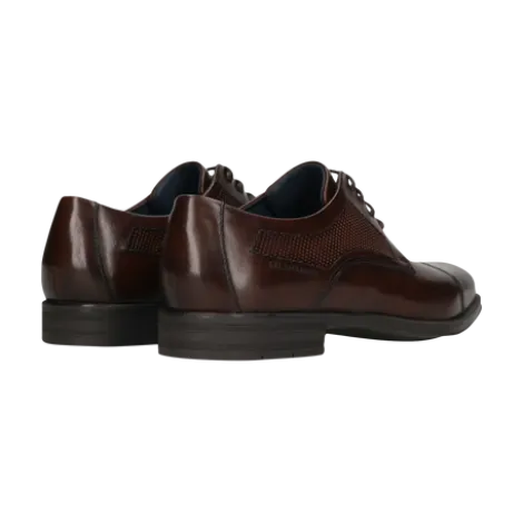 Salamander Brown Lace-Up Business Shoe |E11AUU026