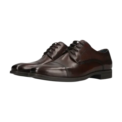 Salamander Brown Lace-Up Business Shoe |E11AUU026