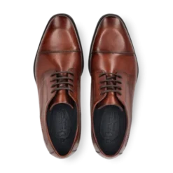 Salamander Cognac Leather Lace-Up Business Shoe|E11AUU0263