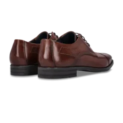 Salamander Cognac Leather Lace-Up Business Shoe|E11AUU0263