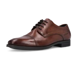 Salamander Cognac Leather Lace-Up Business Shoe|E11AUU0263