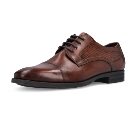 Salamander Cognac Leather Lace-Up Business Shoe|E11AUU0263