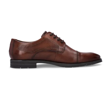 Salamander Cognac Leather Lace-Up Business Shoe|E11AUU0263