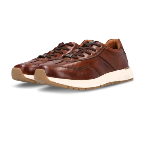 Salamander Cognac Leather Trainer|E31ASA0563