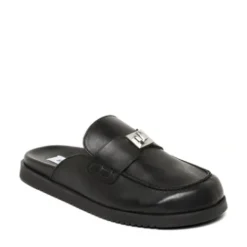 Steve Madden Black Leather Slip On| 11005393B
