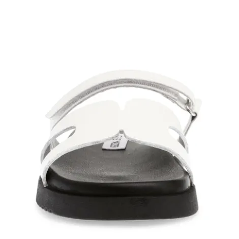 Steve Madden White Strap Mule| 11003028WH